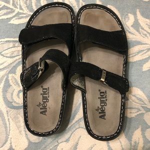 Alegria two strap sandals, size 8
